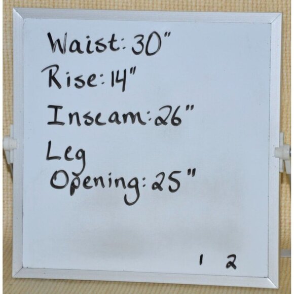 NWT Mud Pie Women's Crawford Wide Leg Jeans Raw Hem Ladies L Brown High Rise - Picture 11 of 11